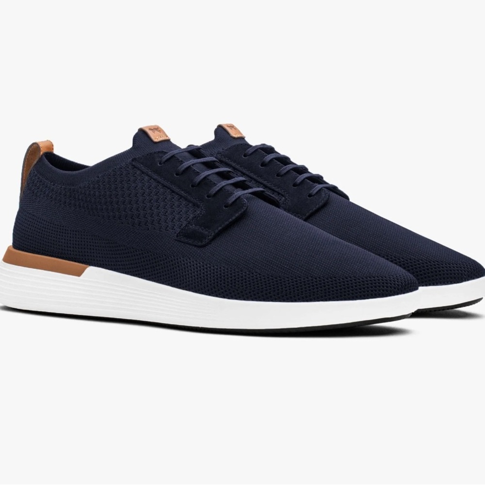 Wolf and Shepherd Navy and Brown Men's Sneakers
